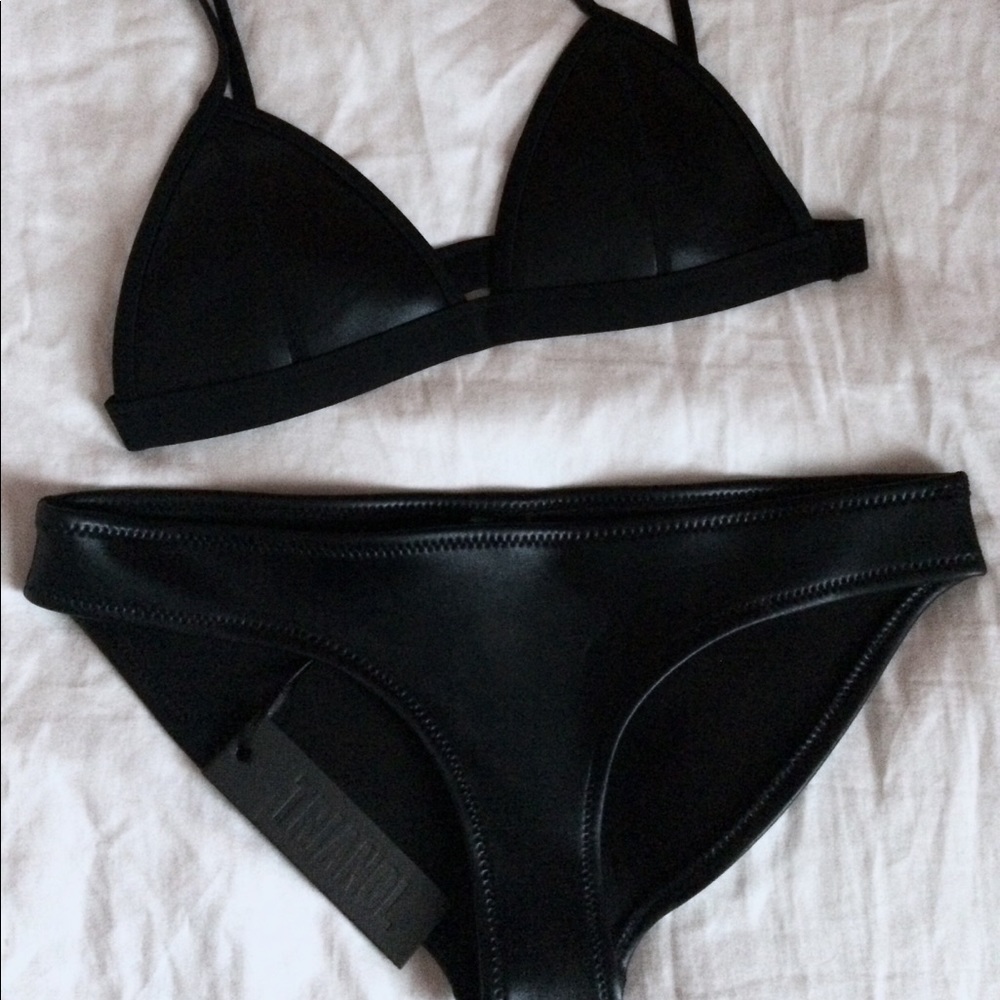 NWOT Triangl Leather-Look Bikini